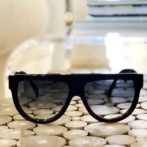 Celine Aviator Blue / Burgundy - Sunglasses